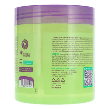 GELATINA CAPILAR INFANTIL KOLENE CACHINHOS COM GLITTER POTE 500G 360-19