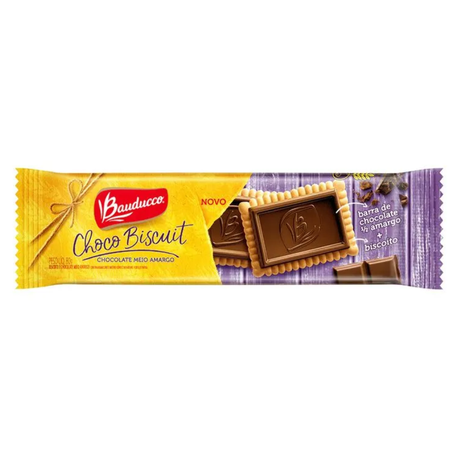BISCOITO BAUDUCCO CHOCO BISCUIT 80G MEIOAMARGO