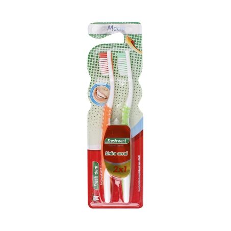 Escova dental fresh dent macia com 2