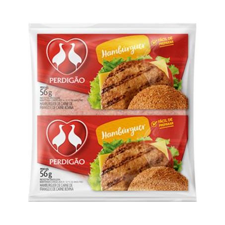 HAMBURGUER PERDIGÃO 56G AVE/BOVINO