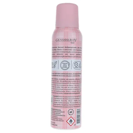 Desodorante giovanna baby classic feminino aerossol 150ml 360-19