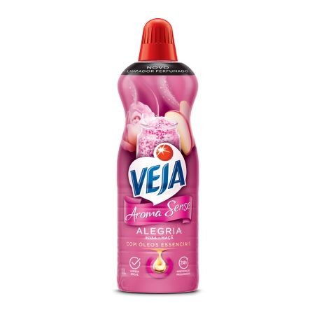 Limpador Perfumado Veja Aroma Sense Alegriaitro 1LT