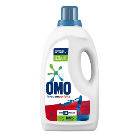 Lava Roupas Líquido Omo Frasco 3lt
