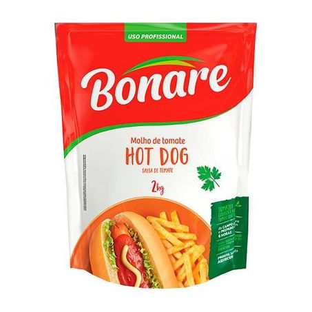 Molho de tomate Bonare sache Hot Dog 1,7kg