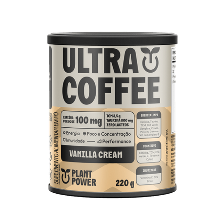 ULTRA COFFE BAUNILHA 220G - PLANT POWER