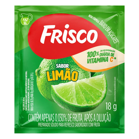 Refresco Frisco Limão Pacote com 18G