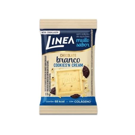 Chocolate linea 13g cookies branco