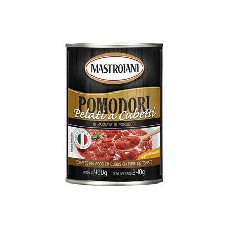 Tomate Pelado Mastroiani Cubos Lata 400G