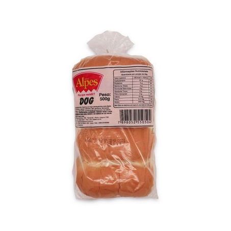 Pão massinha Alpes hot dog 500g