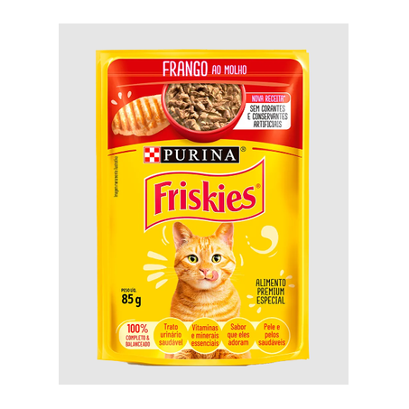 Friskies Frango ao Molho Sachê 85g