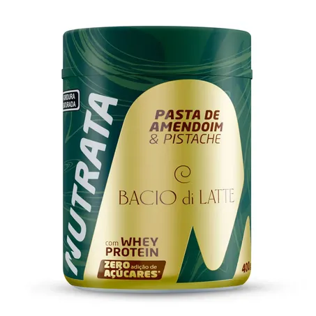 PASTA DE AMENDOIM PISTACHE BACIO DI LATTE NUTRATA 400G