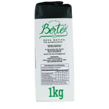Erva mate berte s-acucar 1kg 360-9