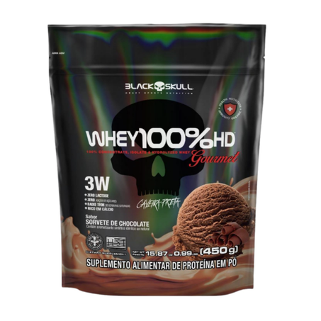 PROTEINA WHEY 100% 3W 450G SORV.CHOCOLATE REFIL