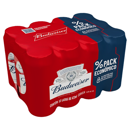 Multipack de Cerveja Budweiser com 12 Latas de 473ml