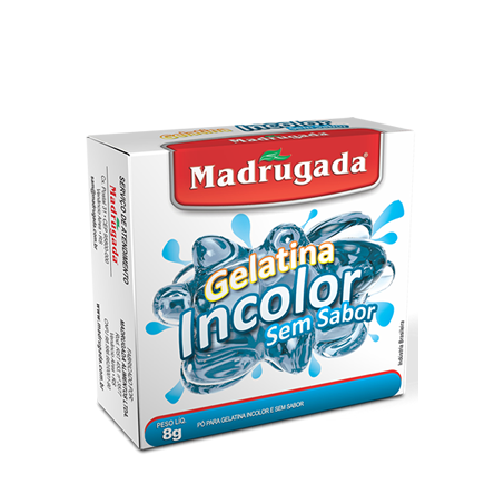 GELATINA MADRUGADA 8G SEM SABOR