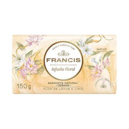 SABONETE FRANCIS INFUSAO 150G FLORAL BRANCO