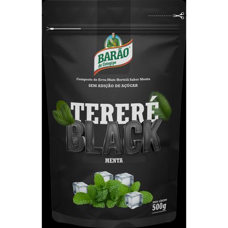 Erva-Mate Tereré Barão de Cotegipe Black Menta Pacote 500G