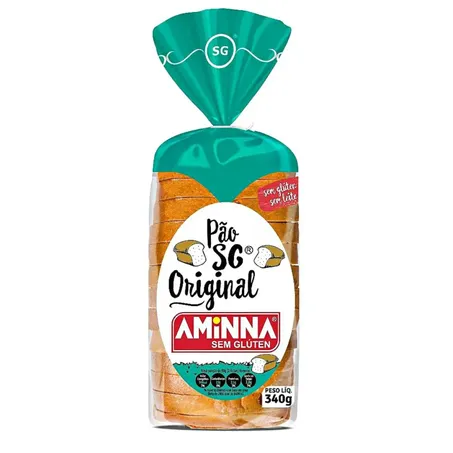 PAO ORIGINAL SEM GLUTEN 400G AMINNA