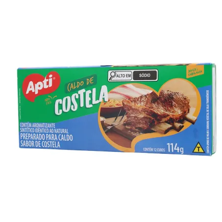 CALDO DE COSTELA EM CUBO APTI CAIXA 114G 360-2