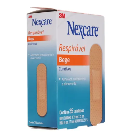 Curativo nexcare bege respirável caixa c-35unid 360-31