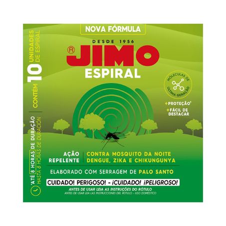 Inseticida espiral Jimo com 10 unid.