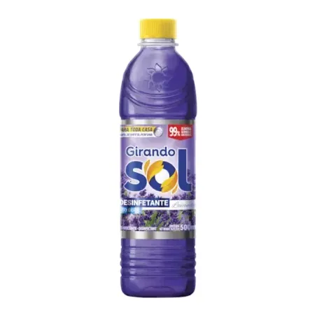 Desinfetante de Uso Geral Girando Sol  Lavanda Frasco 500ml