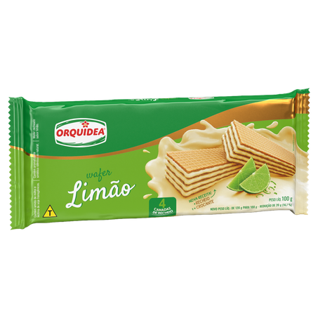 Biscoito Waffer Orquidea limão 100g