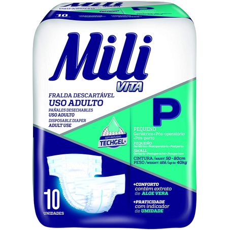 Fralda d ger mili vita c/10 p