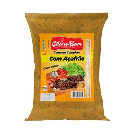 Tempero Completo Com Açafrão Cheiro Bom 500g