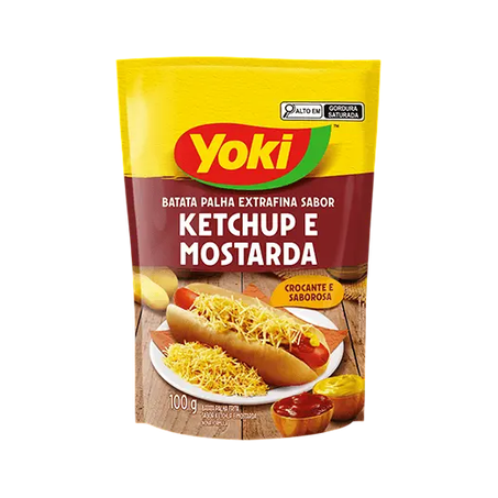 BATATA PALHA YOKI KETCHUP & MOSTARDA100G