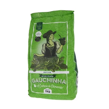 Erva-mate gauchinha nativa pacote 1kg 360-1