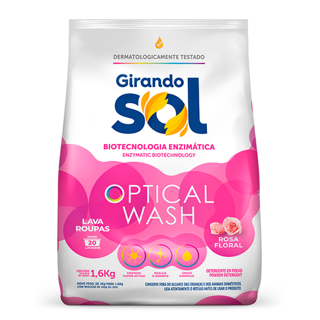 SABÃO PÓ GIRANDO SOL ROSA FLORAL SC 1,6