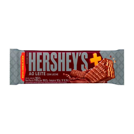 Barra chocolate hersheys ao leite mais 102g