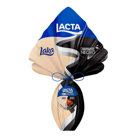Ovo de Páscoa Lacta 494g - Diamante Negro e Laka