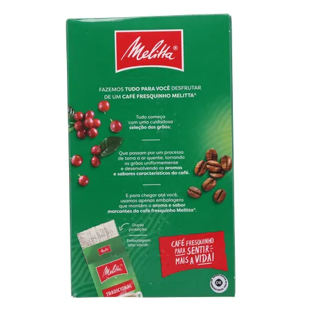CAFÉ PÓ MELITTA TRADICIONAL VÁCUO 250G 360-18