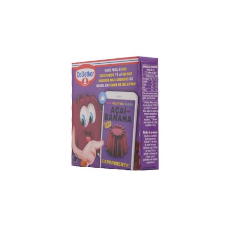 Gelatina Dr Oetker Açaí Com Banana Caixa 20g 
  360-39