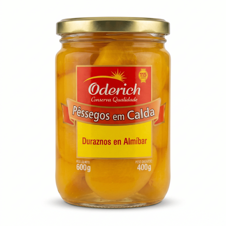 Pêssego em Calda Oderich Em Metades 400g