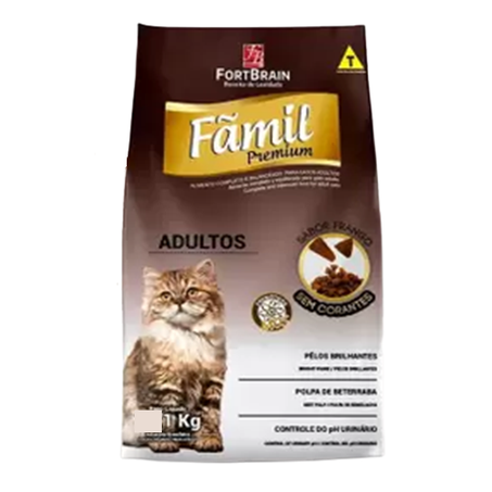 RAÇÃO FAMIL PREMIUM GATO ADULTOS FRANGO 1KG
