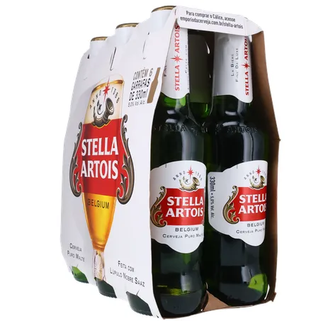 Stella Artois Cerveja Lager 330Ml Long Neck Unidade 360-6