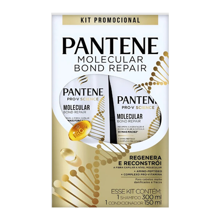 KIT PANTENE SHAMPOO 300ML + CONDICIONADOR 150ML BOND REPAIR