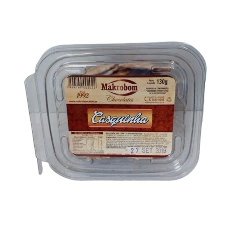 BISCOITO MAKROBOM 130G CASQUINHA CHOCOLATE 