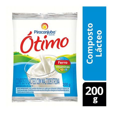 LEITE COMP. LACTEO PIRACANJUBA OTIMO EM PO 200G