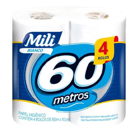 Papel hig mili neutro c/4 60m