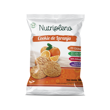 COOKIE INT LARANJA 100G -NUTRIPLENO