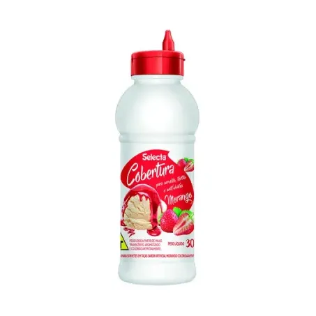 COBERTURA P/SORVETE SELECTA MORANGO 300G 62057