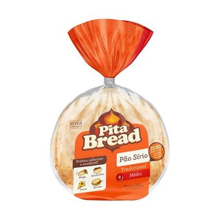 Pão Sírio Wickbold Pita Bread Médio 320G