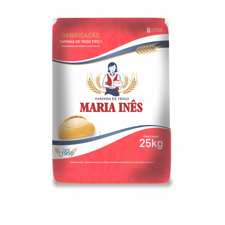 FARINHA DE TRIGO MARIA INES 25 KG PCT VERMELHO    