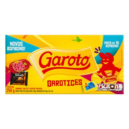 Bombom sortido garoto garotices
