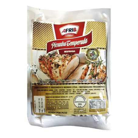 Picanha suína temperada afrib kg