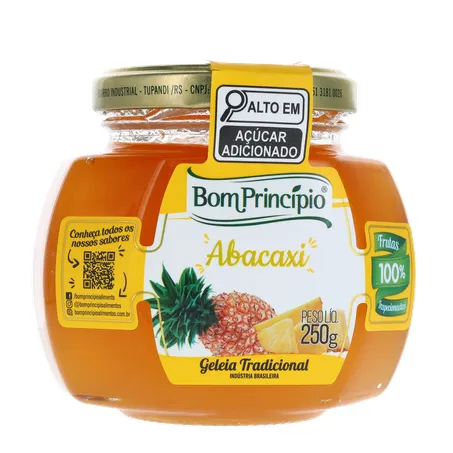 GELEIA TRADICIONAL DE ABACAXI 250G BOM PRINCIPIO 360-35